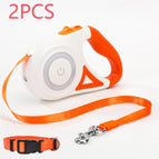 Orange 5M / Tow rope and small collar / 2PCS
