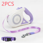 Purple 5M / Tow rope and small collar / 2PCS