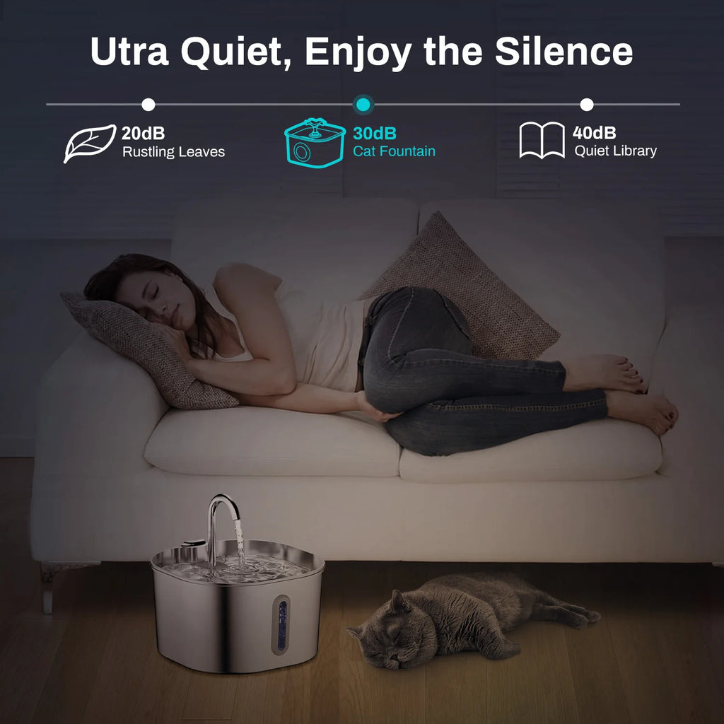 💧 Zoropet AquaFlow™ – Smart Pet Water Fountain